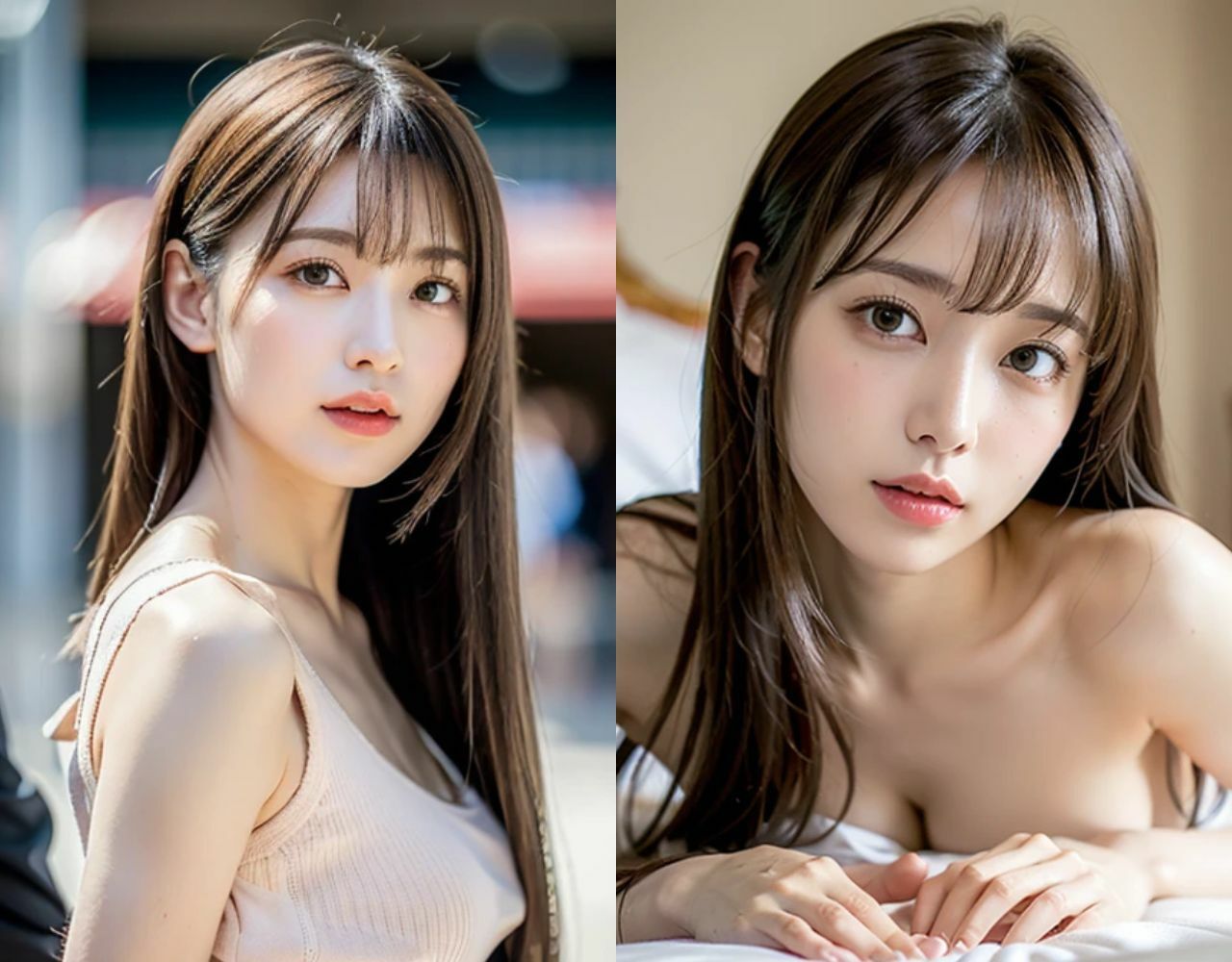 ニットの彼女とベッドの彼女3 サンプル1ページ目