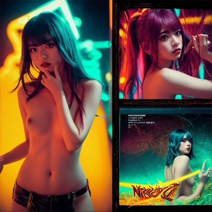過激系美女！ジャケット風アート風写真集！ サンプル4ページ目