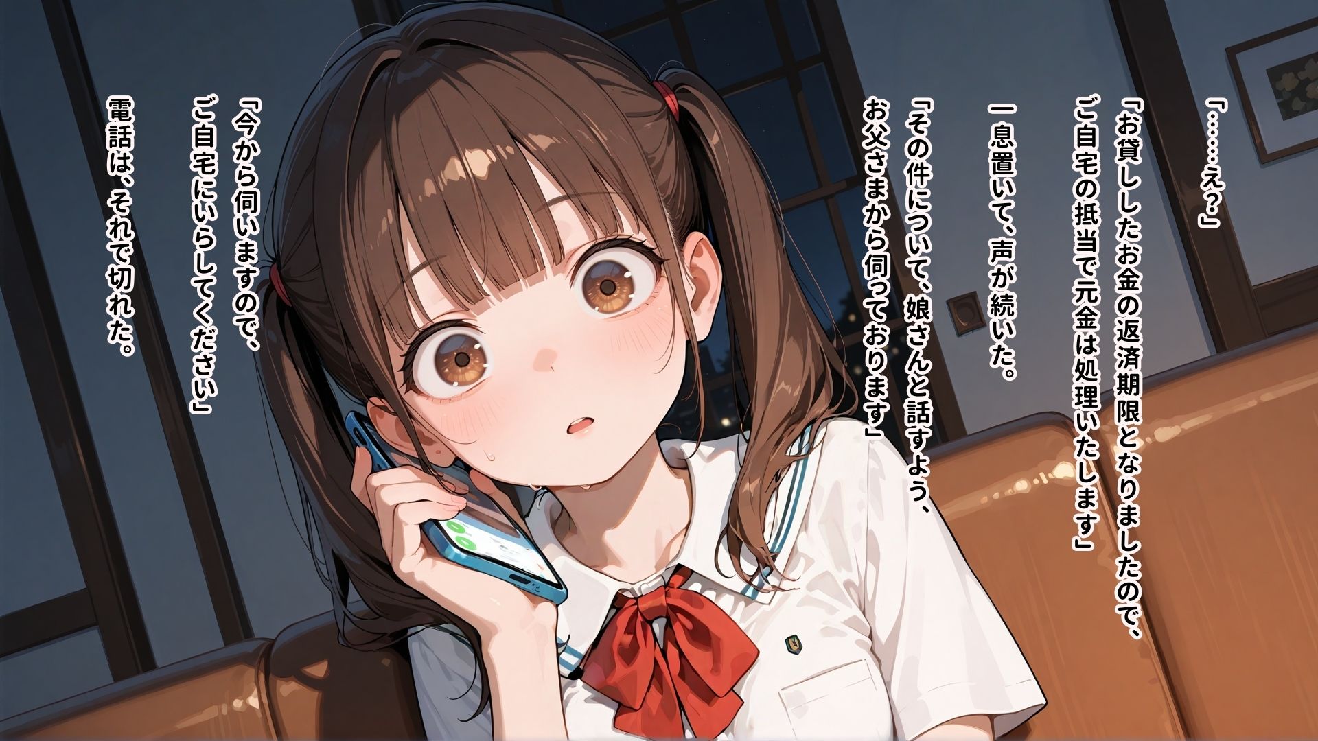 父親の借金の「利子」として徴収され妹の分まで全身を男たちに弄ばれて何回イってもやめてもらえない女の子 サンプル2ページ目