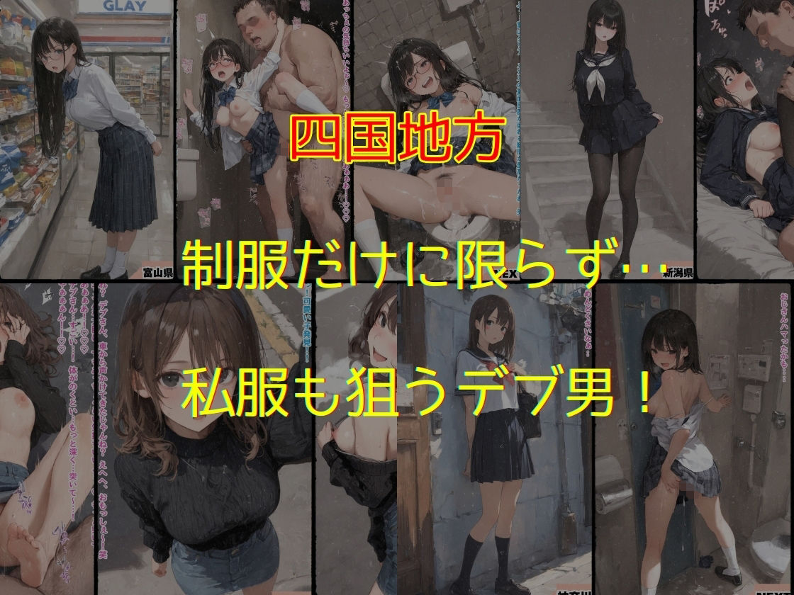 47都道府県  デブ男の女子校生種付ツアー サンプル8ページ目