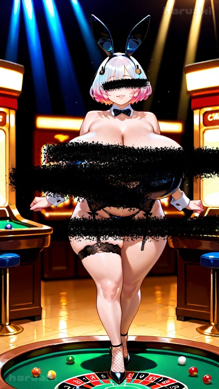 【AIアニメ巨乳美女写真集】Vol.6おっぱいサービスが充実している超乳バニーガール_再掲 サンプル1ページ目