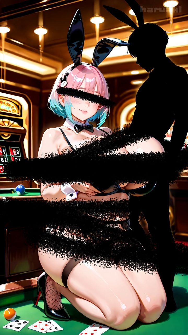 【AIアニメ巨乳美女写真集】Vol.6おっぱいサービスが充実している超乳バニーガール_再掲 サンプル4ページ目