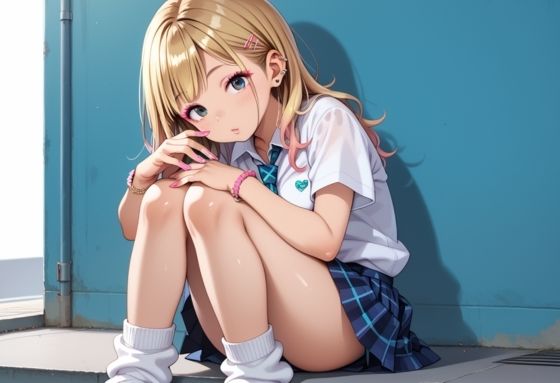 処女のギャルJKに中出しSEXでわからせ サンプル1ページ目
