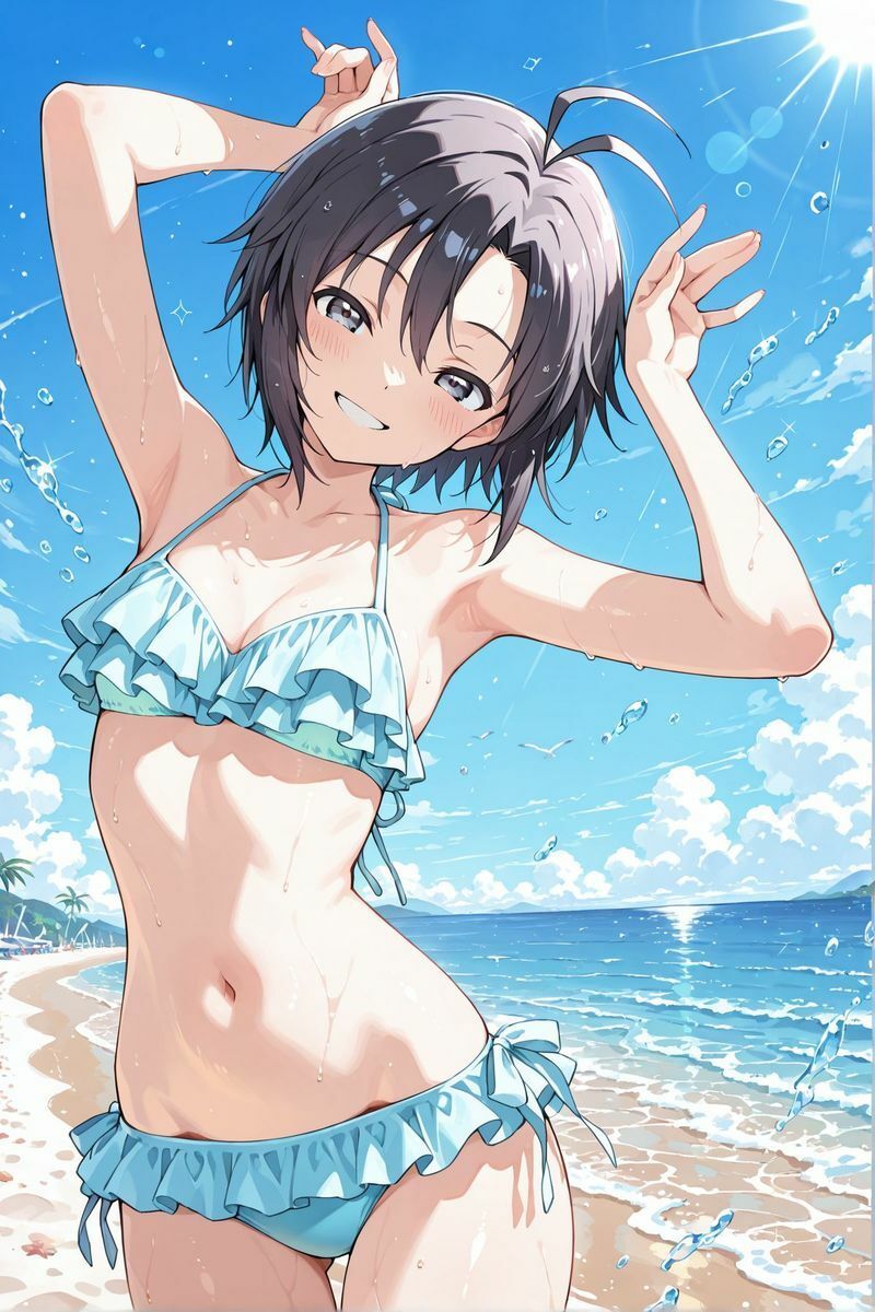 アイドル○スター  水着に着替えたら2 サンプル2ページ目