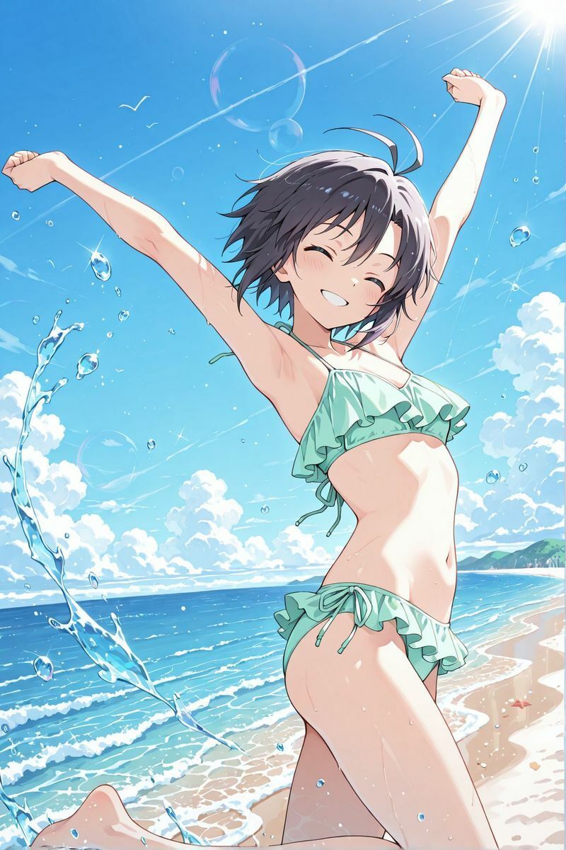 アイドル○スター  水着に着替えたら2 サンプル3ページ目