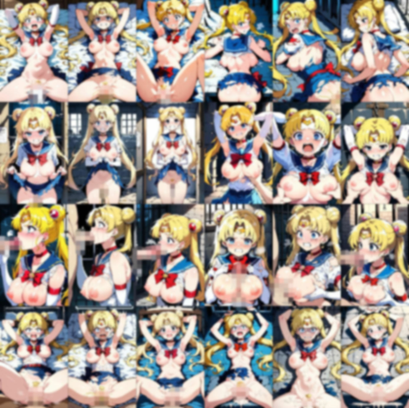 虜囚 セー〇ー戦士たち サンプル5ページ目