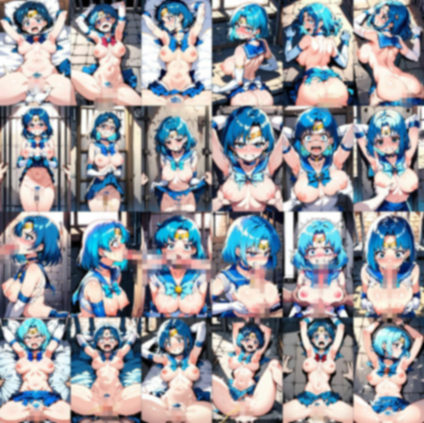 虜囚 セー〇ー戦士たち サンプル6ページ目