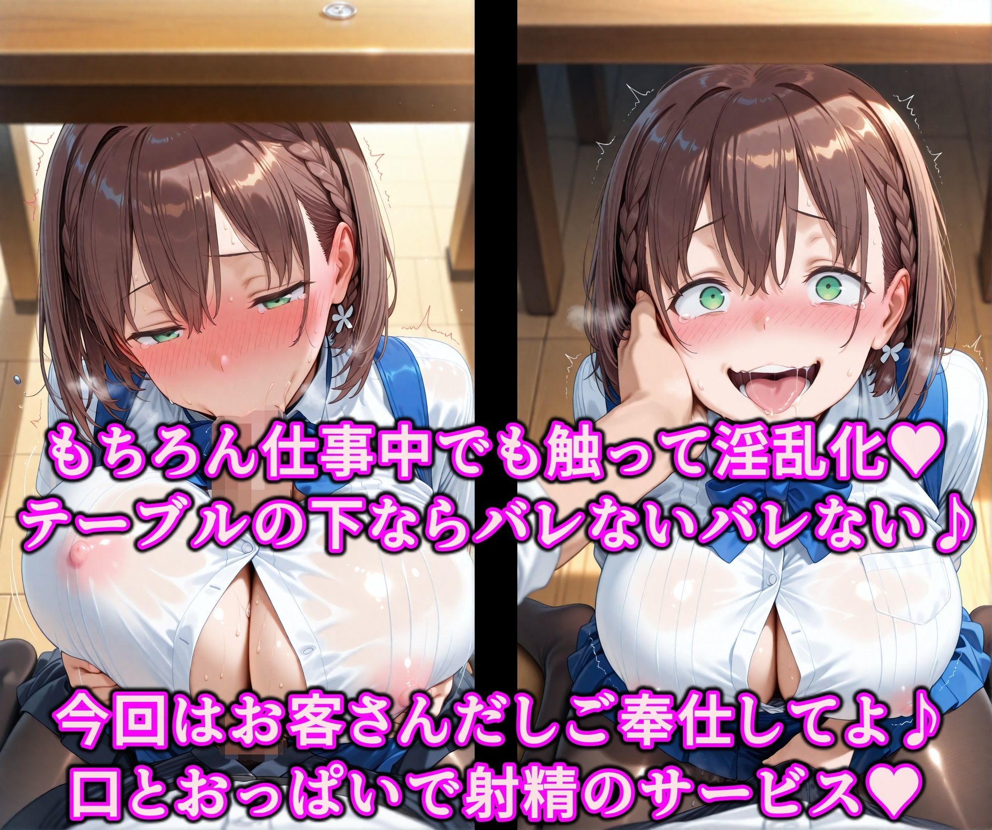お兄さんから爆乳女子をNTR！！媚薬タッチでたわわJ系を快楽堕ち！！チンポ中毒のドスケベ痴女に淫乱調教 サンプル9ページ目