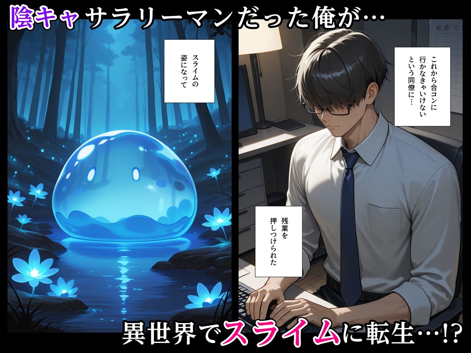 最強スライムに転生したので気ままに女冒険者を孕ませます サンプル1ページ目