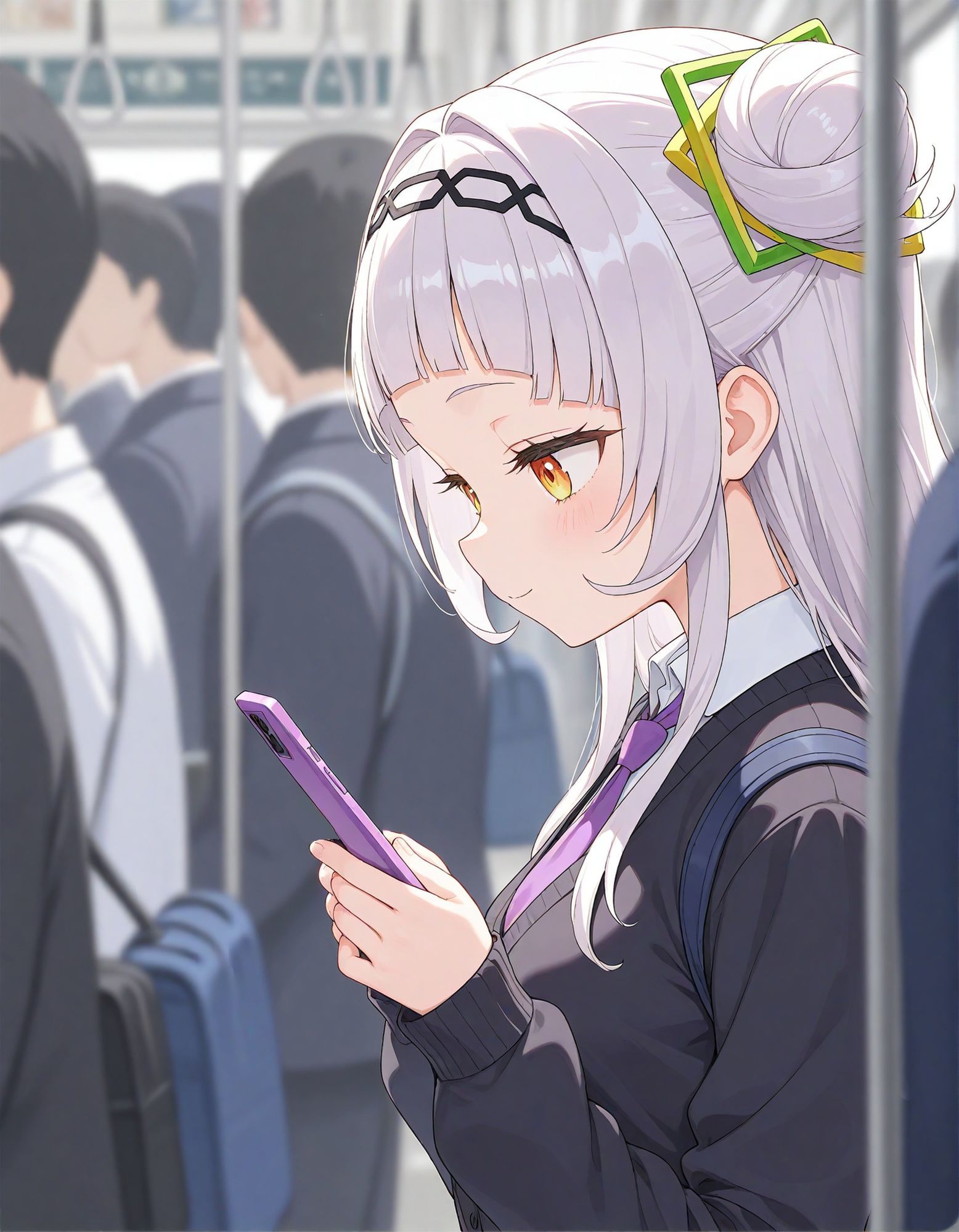 痴●電車 犯●れた少女 紫咲シ●ン編 サンプル2ページ目