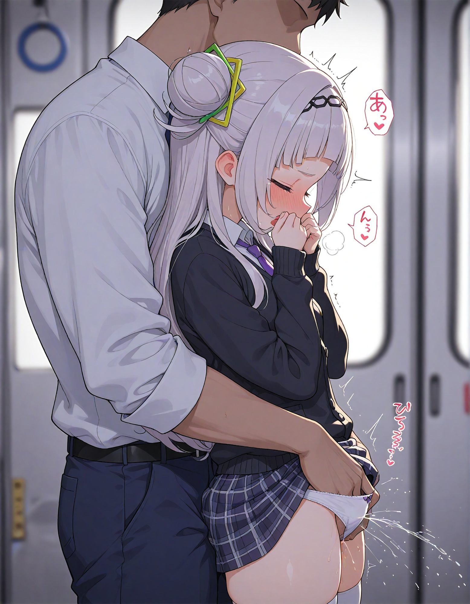 痴●電車 犯●れた少女 紫咲シ●ン編 サンプル7ページ目