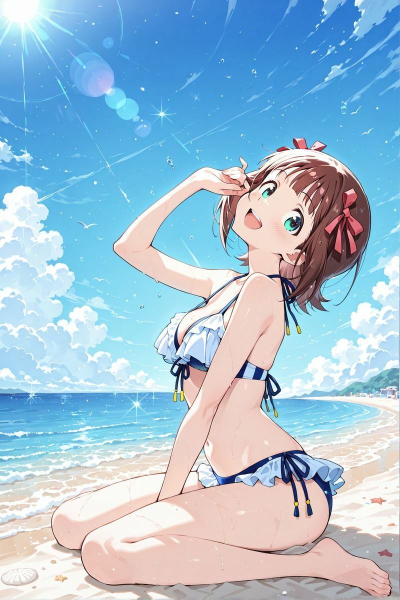 アイドル○スター  水着に着替えたら3 サンプル1ページ目