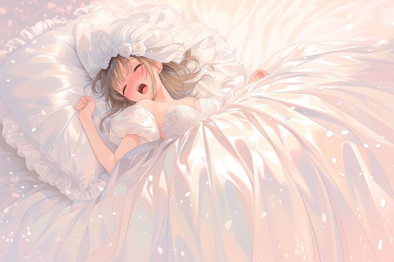 【ドレス美少女49】ツルツルドレスの中の秘め事 サンプル2ページ目