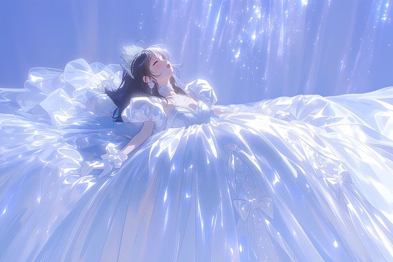 【ドレス美少女49】ツルツルドレスの中の秘め事 サンプル3ページ目