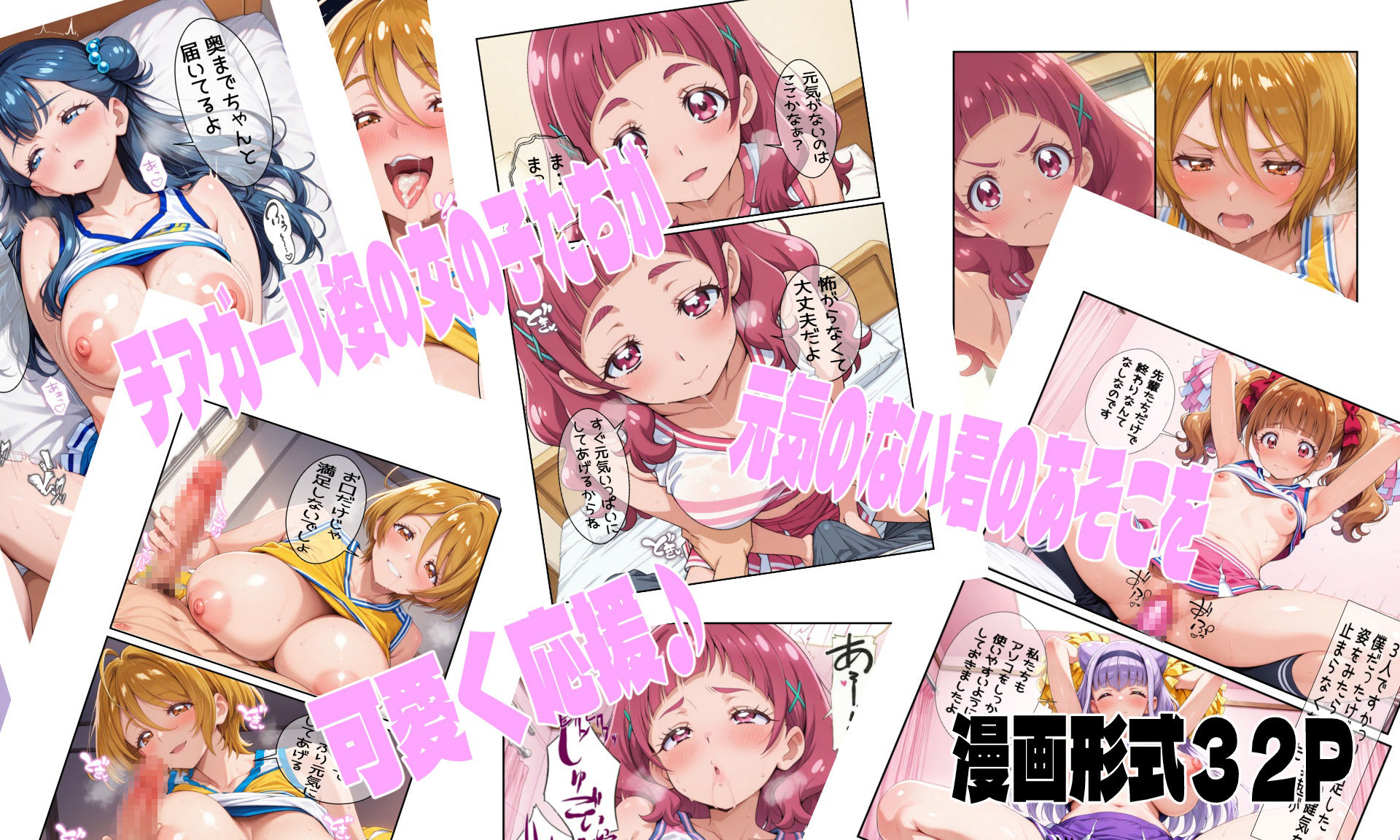フレフレ応援ガールズ サンプル2ページ目