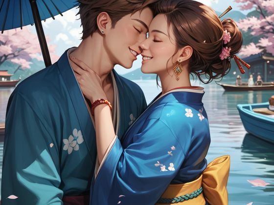 浴衣彼女と夏の思い出 サンプル2ページ目