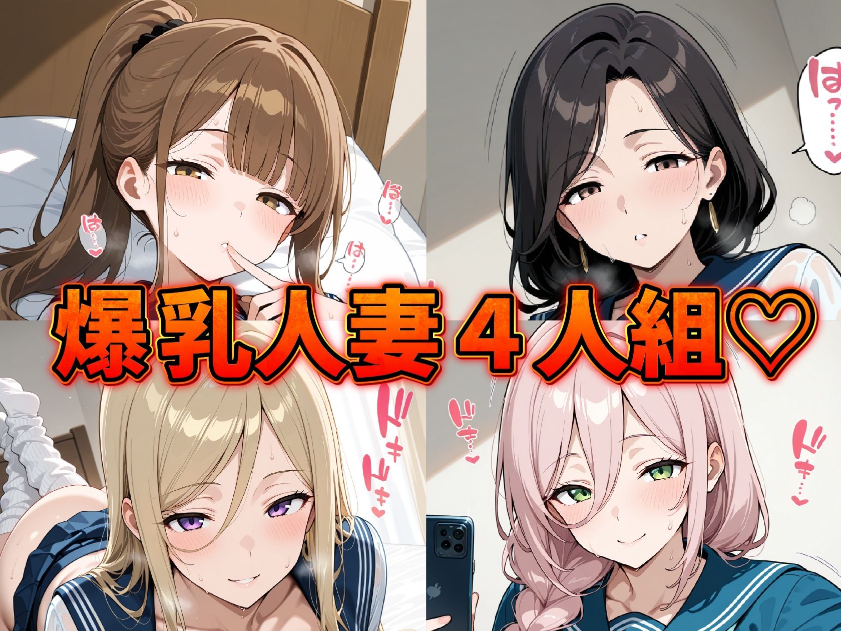 爆乳人妻 へそ出し制服日記 〜中出し専用ドスケベまんこ（はーと）〜 サンプル1ページ目