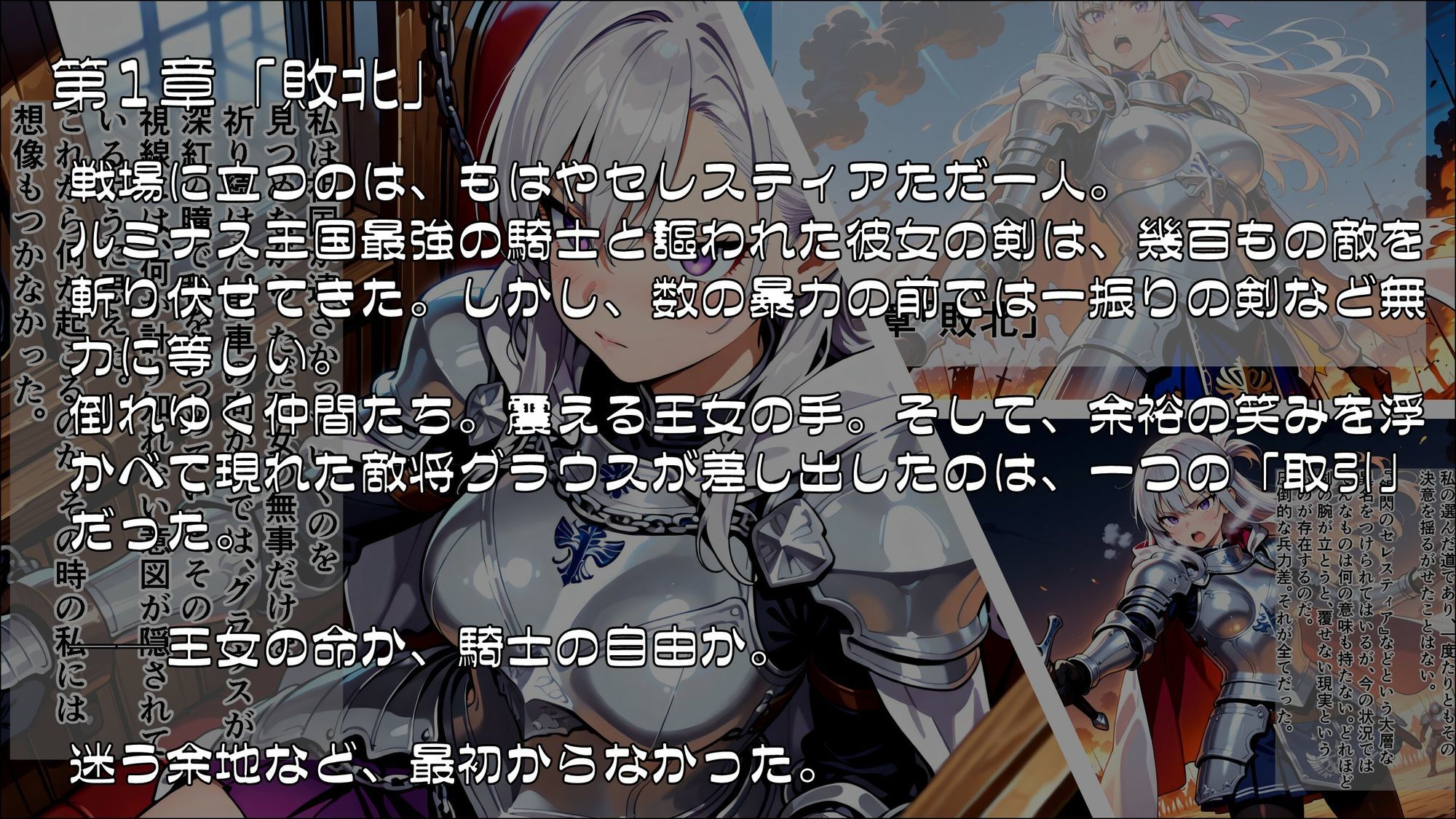 姫騎士催●堕落譚〜忠誠は甘い香りに溶け、常識は囁きに書き換えられる〜Part1 サンプル1ページ目