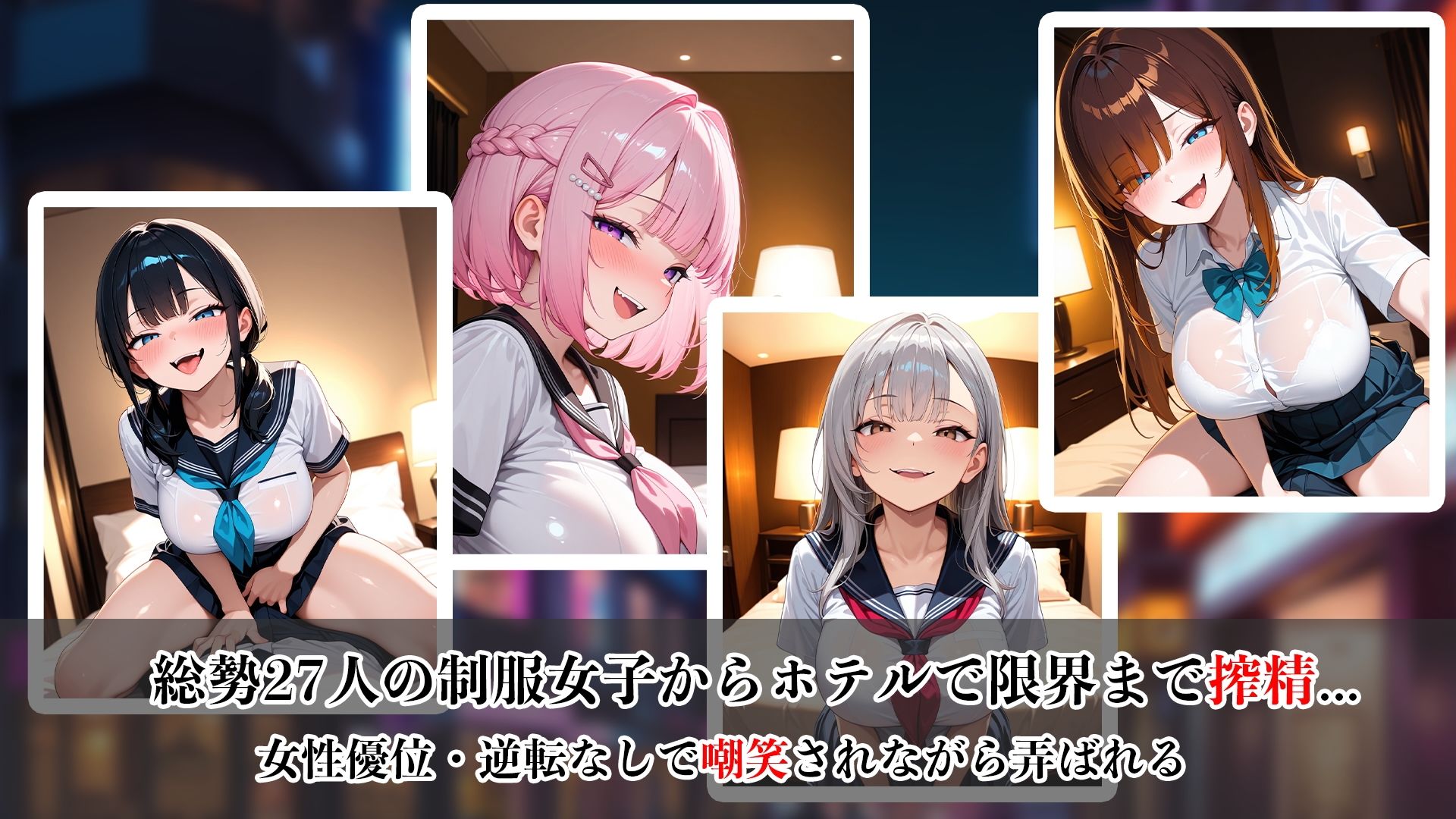 年下制服女子の秘密支配〜夜のホテルで惨めに搾り尽くされる快楽地獄〜 サンプル1ページ目