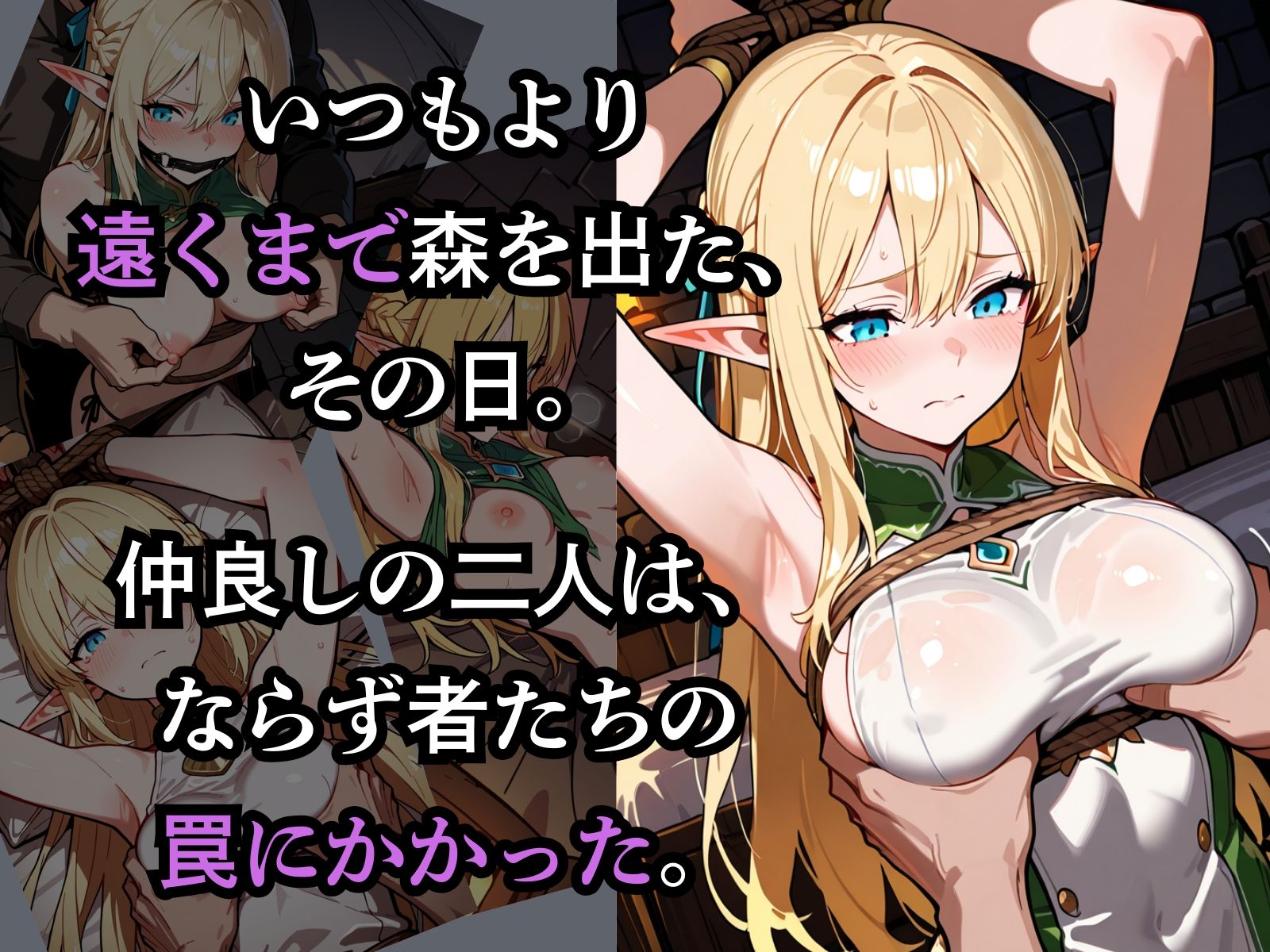囚われたエルフ ーティアとリリー サンプル4ページ目