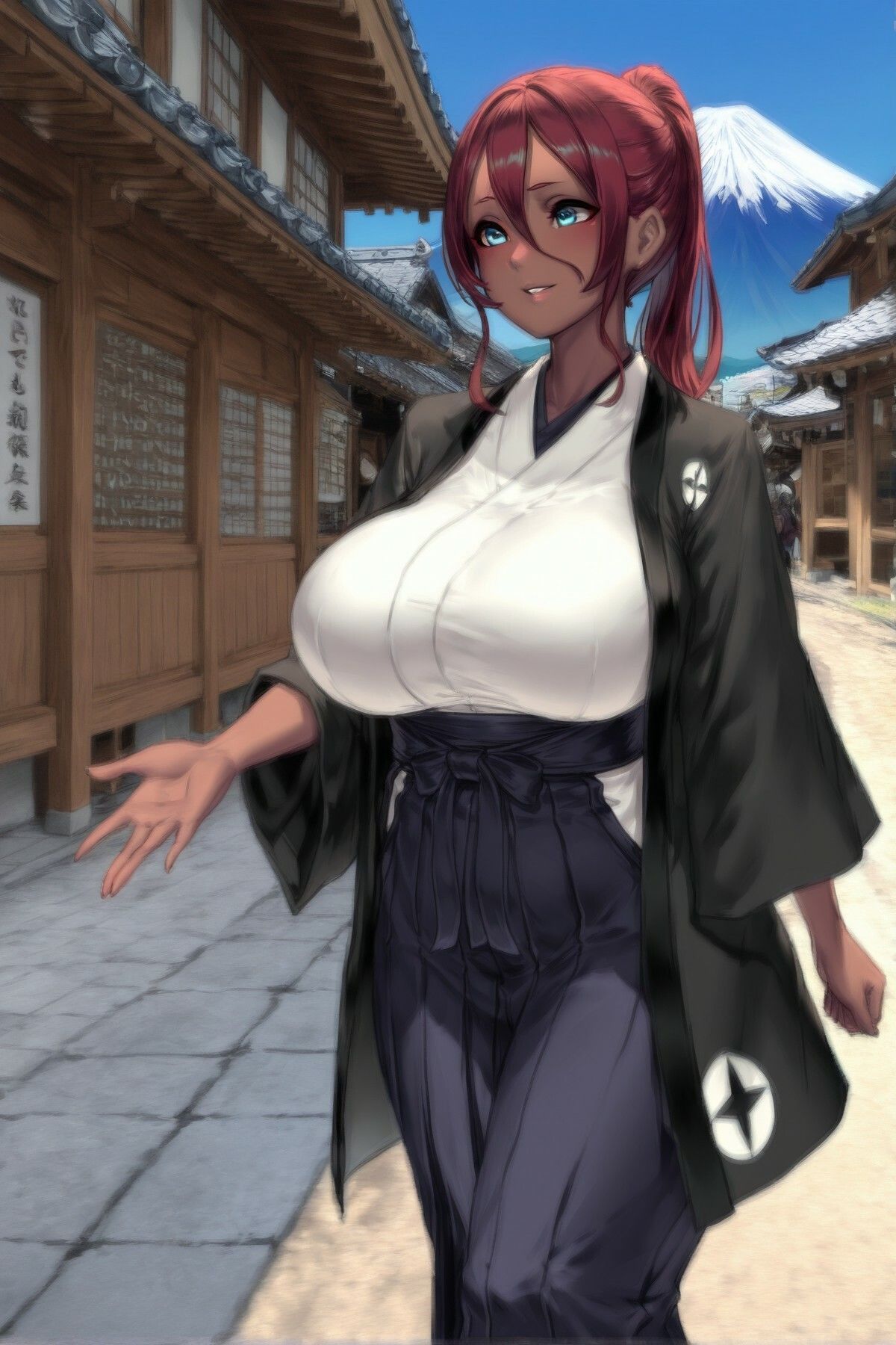 巨乳赤髪傭兵と異国巡りする話2 サンプル7ページ目