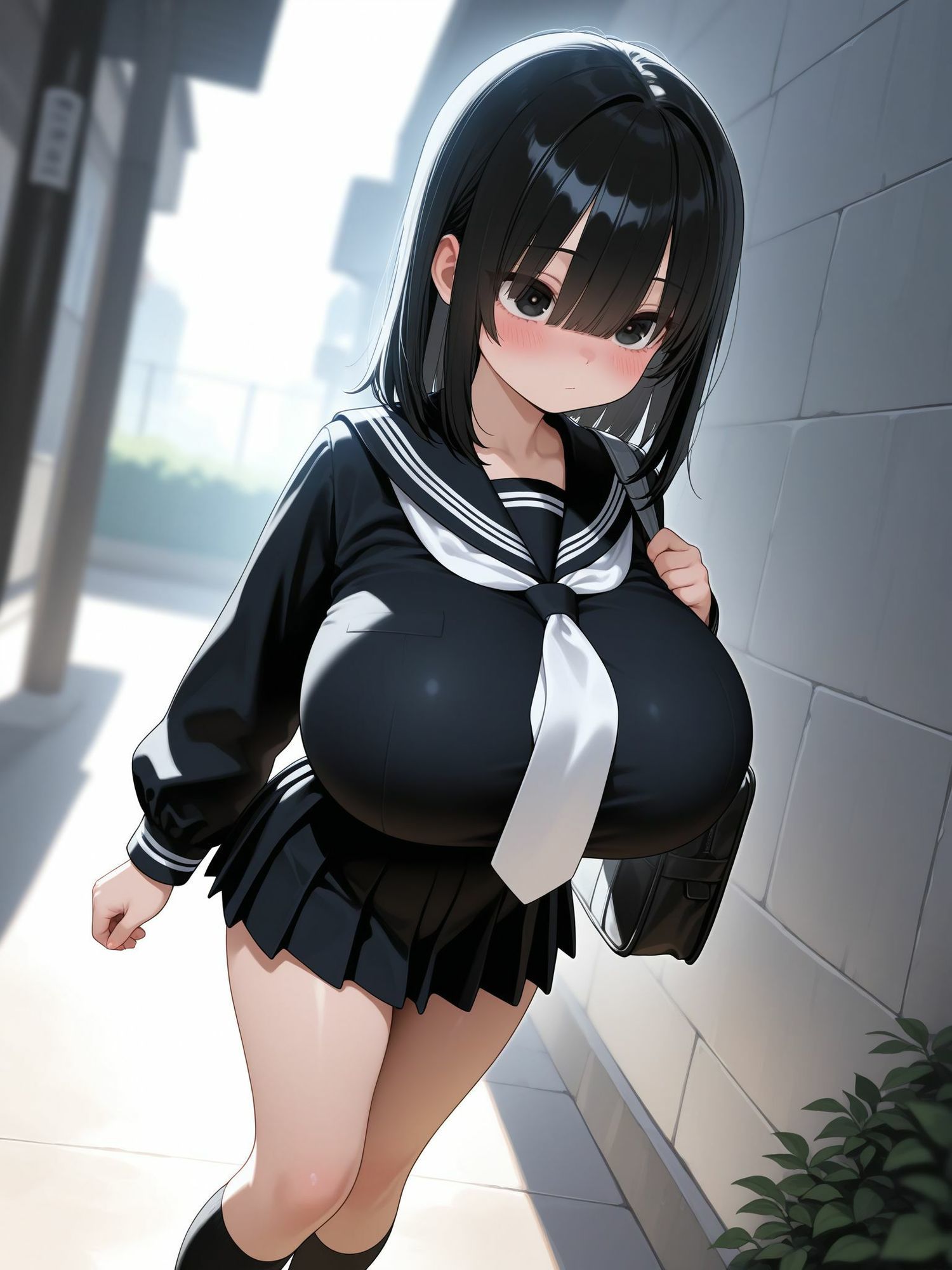 巨乳制服少女動画像集2 サンプル1ページ目