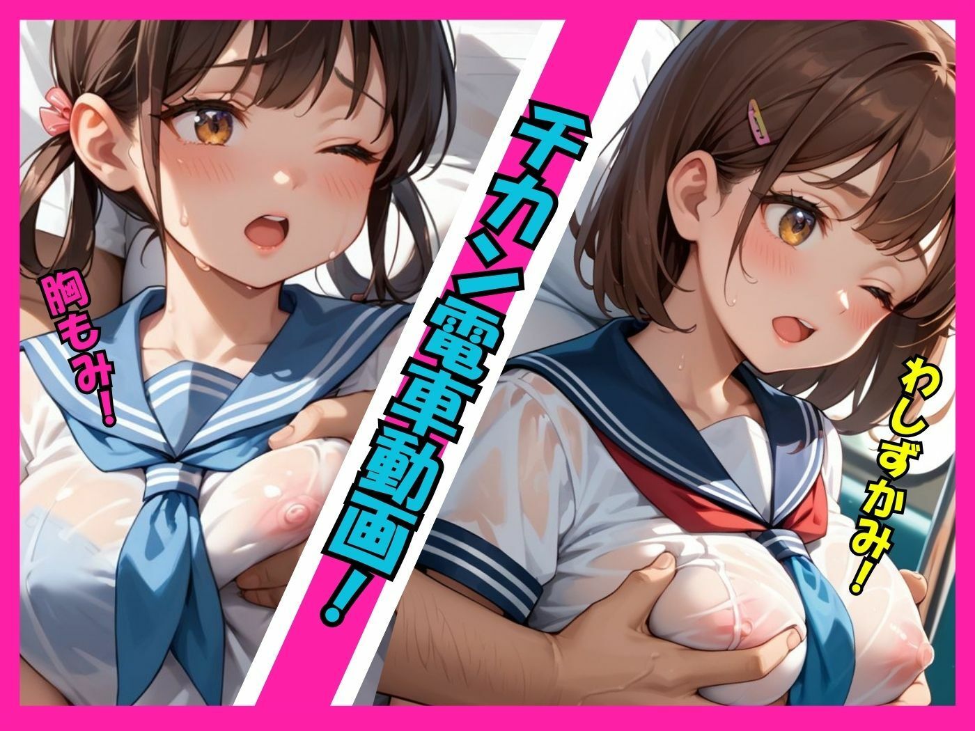 【アニメ動画 縦向きバージョン】痴●される36人＋10人の少女たち！ サンプル5ページ目