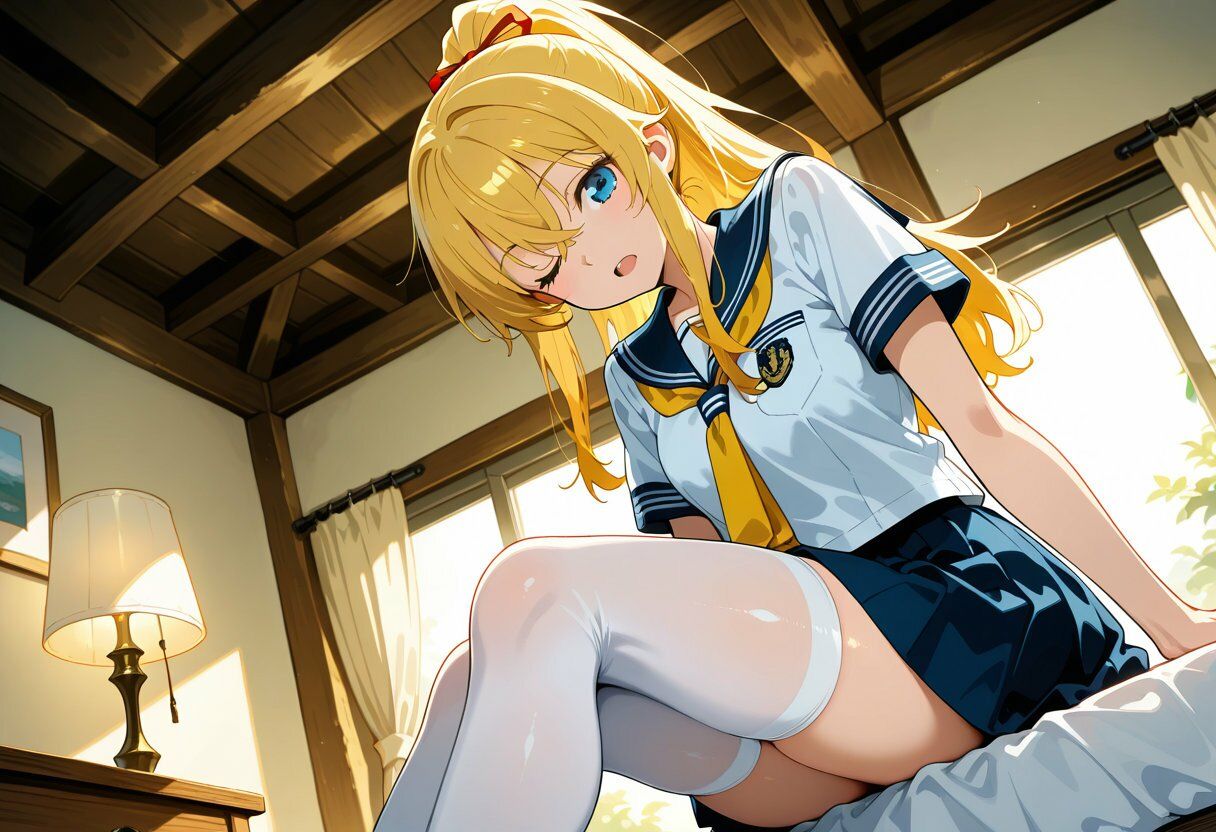 金髪ポニテの天音セナちゃんエッチなCG集 サンプル1ページ目