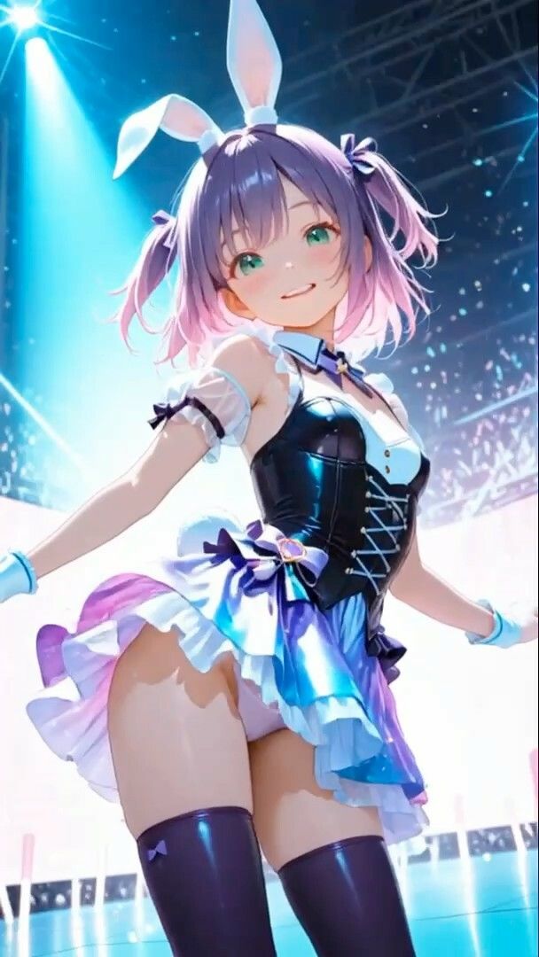 【アニメ】うさ耳アイドルダンス※モザイクなし【ダンスミュージック有り】 サンプル2ページ目