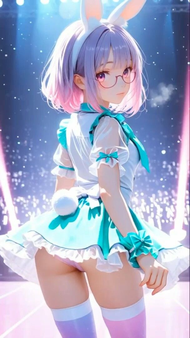 【アニメ】うさ耳アイドルダンス※モザイクなし【ダンスミュージック有り】 サンプル3ページ目