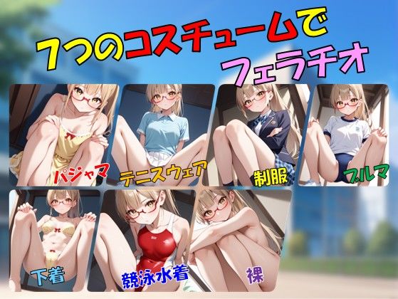 私立吹痴学園性活日記 -金髪メガネちゃん フェラチオ編- サンプル1ページ目