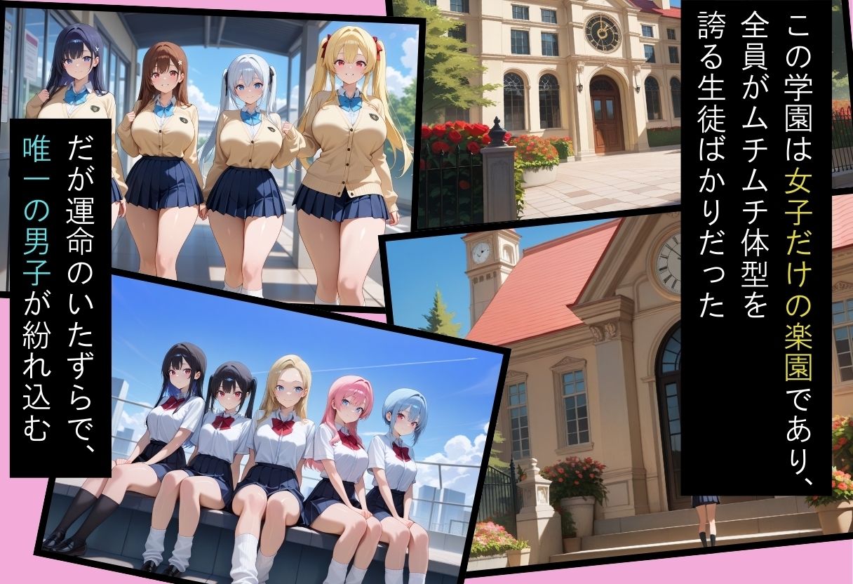 間違って女子校に入学したらムチムチ女子校生に毎日中出しを要求される学園生活〜総集編02〜 サンプル1ページ目