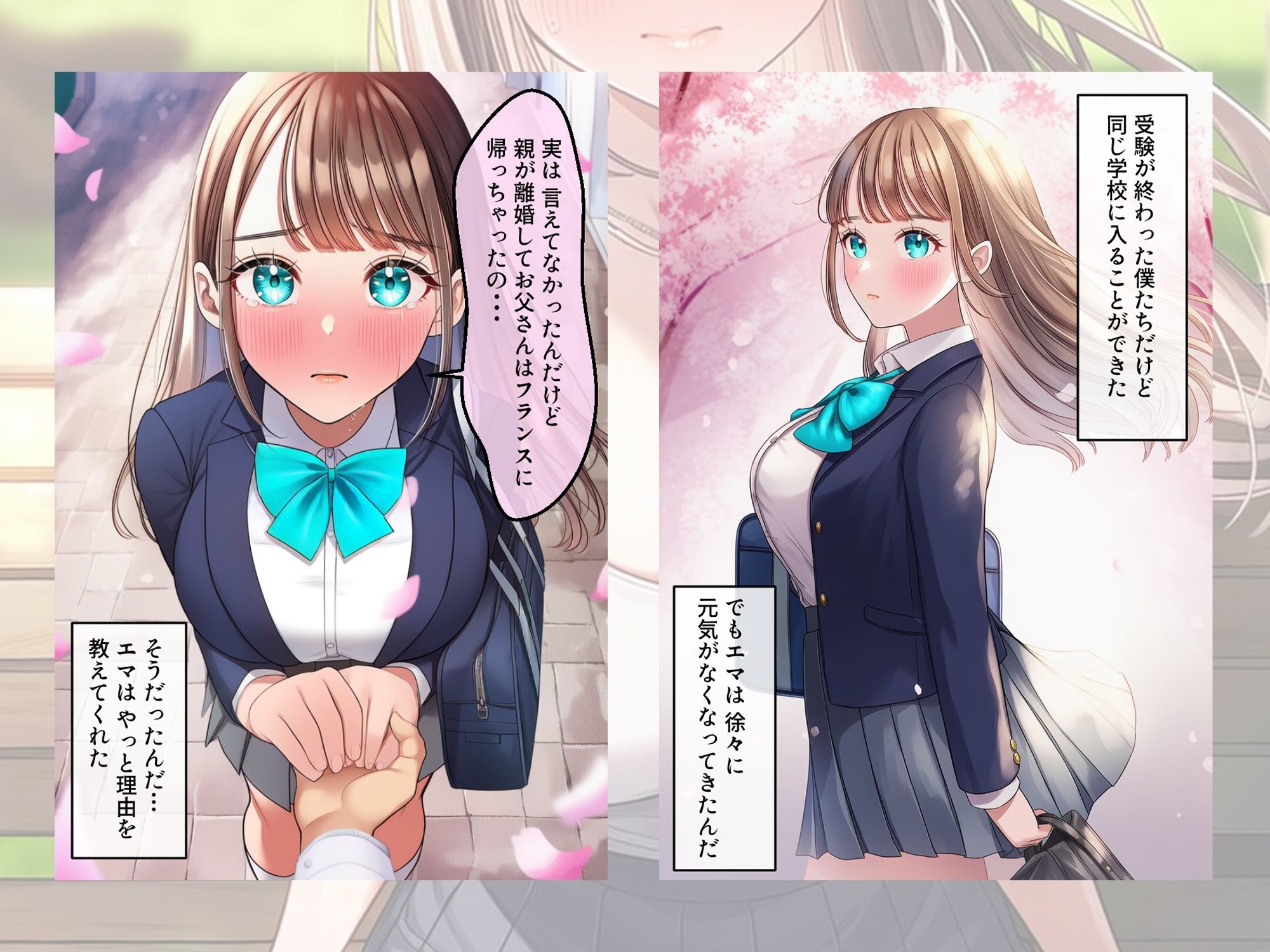 ターコイズアイズの巨乳ハーフ彼女がおじさんに寝取られた話 サンプル5ページ目