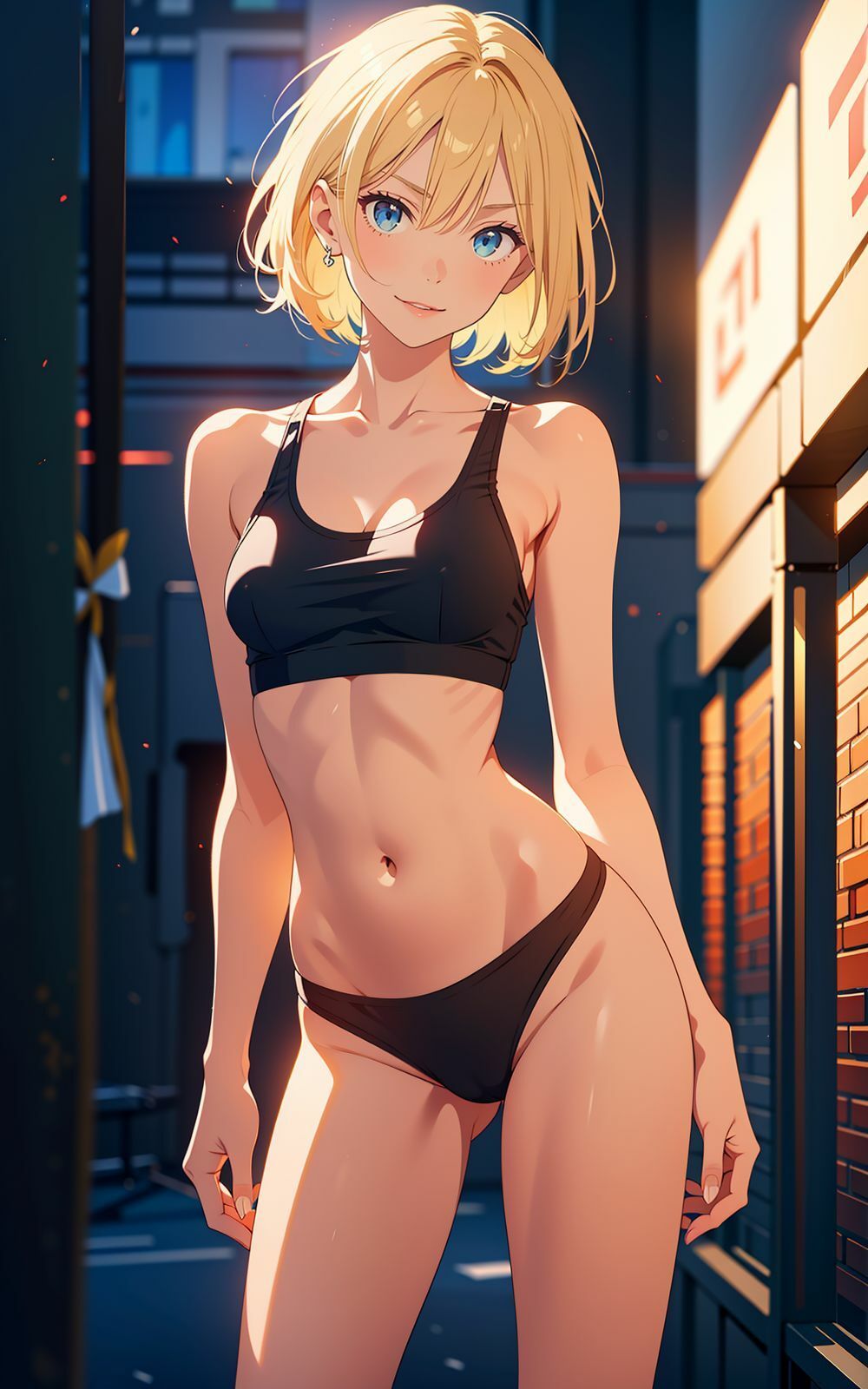 AIイラスト スポブラ サンプル2ページ目