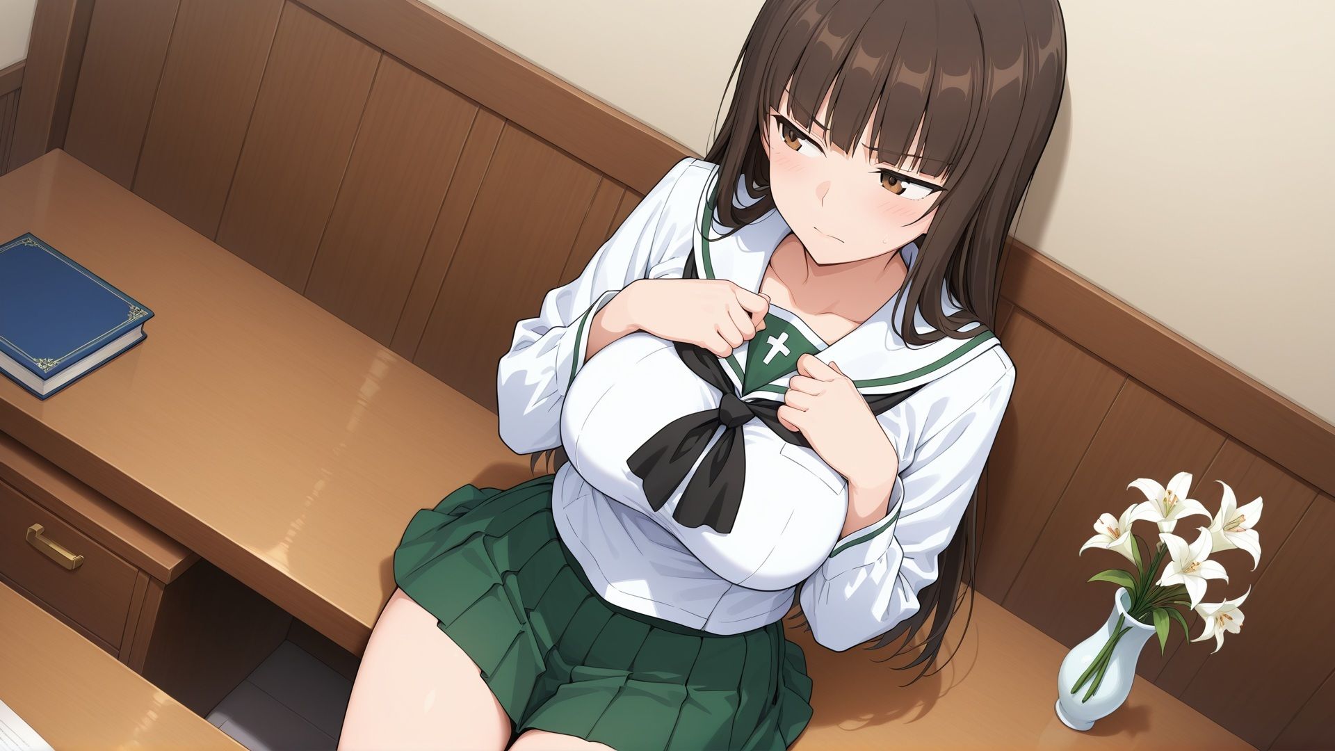 寝ている○○にぶっかけ しほ編 サンプル2ページ目