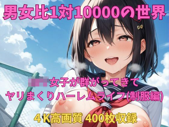 男女比1対10000の世界 ロリ女子とセックスし放題でちんぽが乾く暇もないヤリ放題ハーレムライフ！！（制服編）