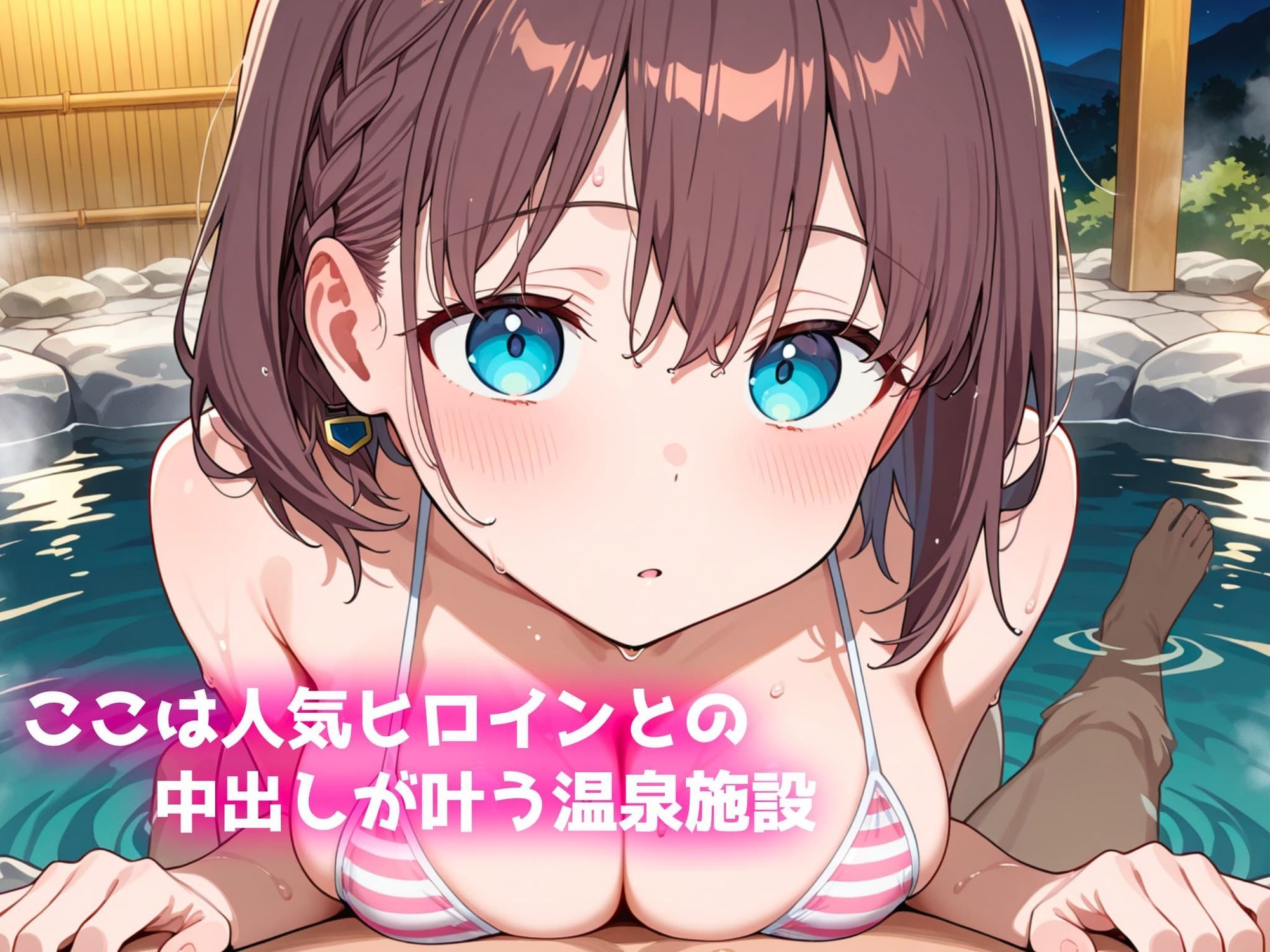 中出し温泉〜ヒロインの湯〜アイちゃん編〜 サンプル1ページ目