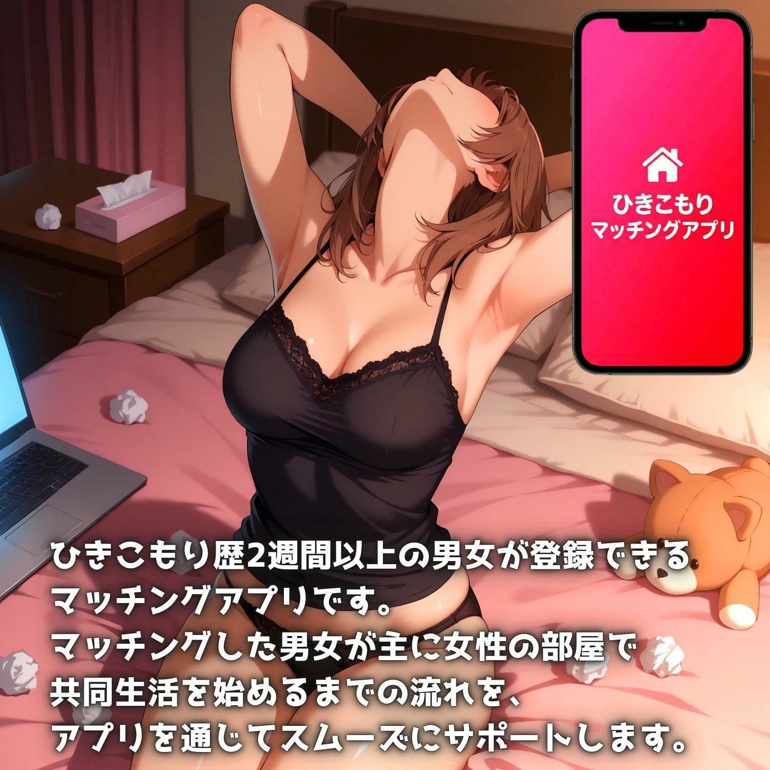 ひきこもりマッチングアプリ3 サンプル1ページ目