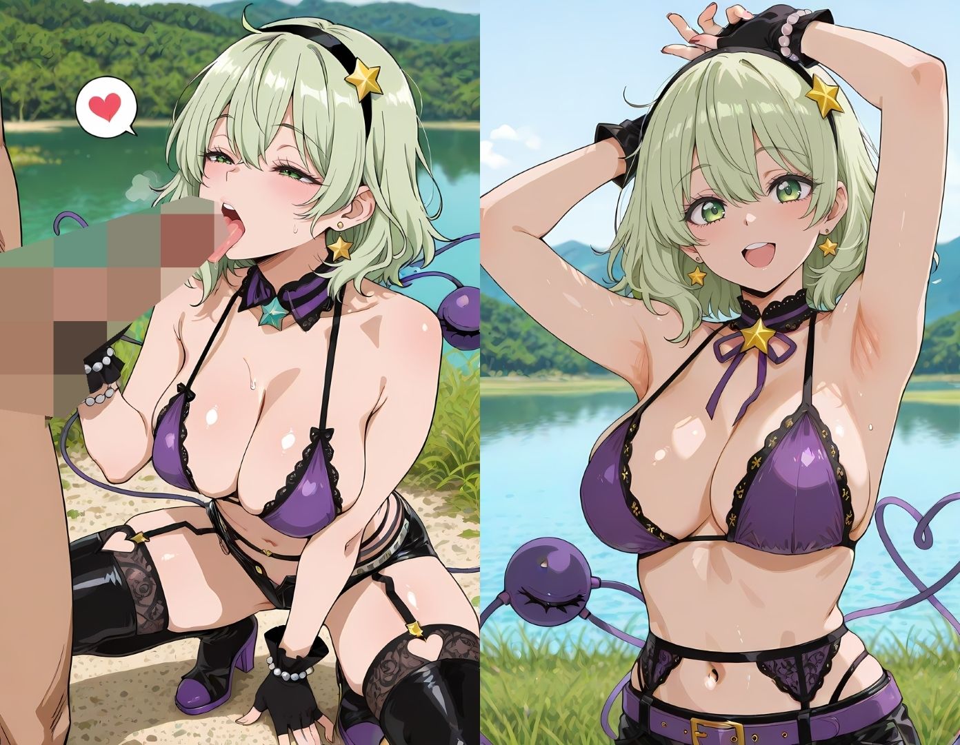 無意識なカワイイ妖怪とイチャコスエッチ サンプル2ページ目
