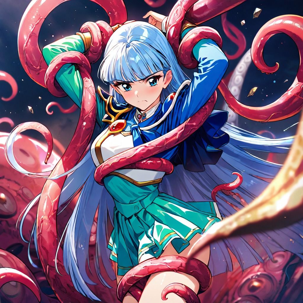 触手輪●  魔法騎士ウミ サンプル2ページ目