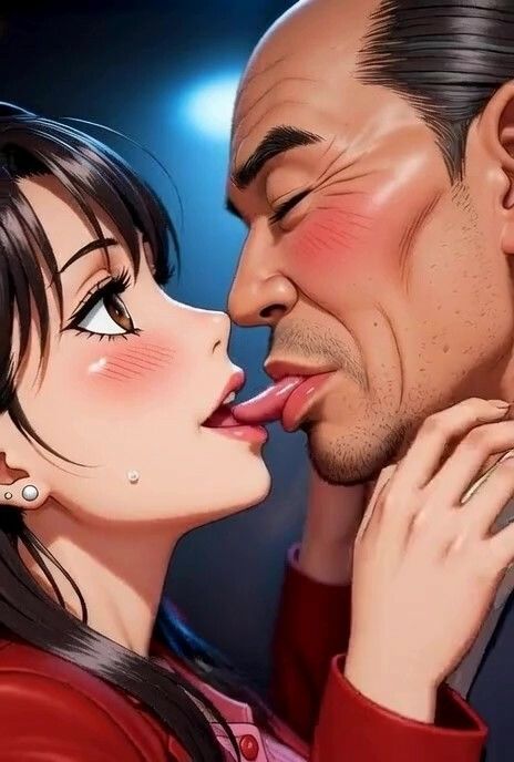 美女とおじさんのディープキス 1 サンプル1ページ目