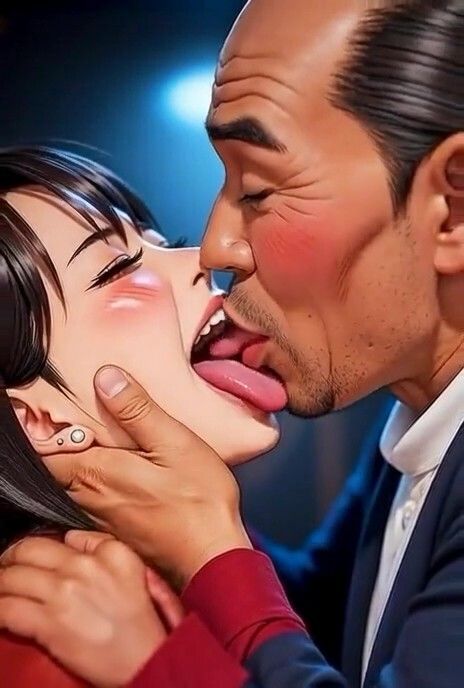 美女とおじさんのディープキス 1 サンプル2ページ目