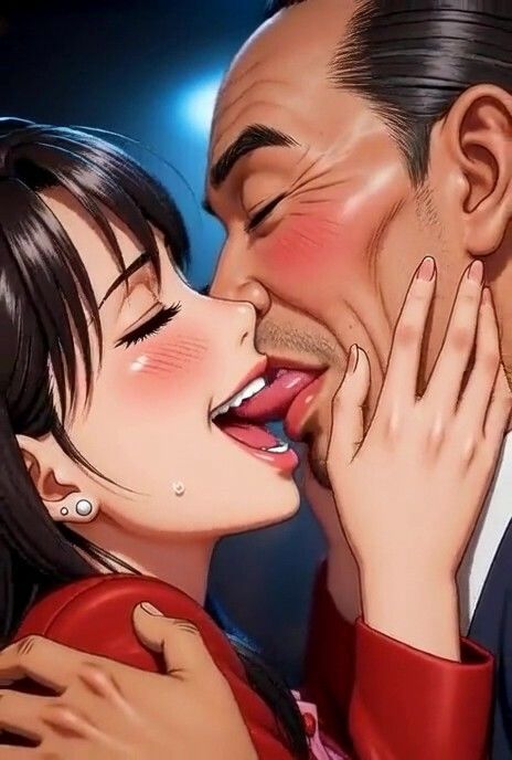 美女とおじさんのディープキス 1 サンプル4ページ目