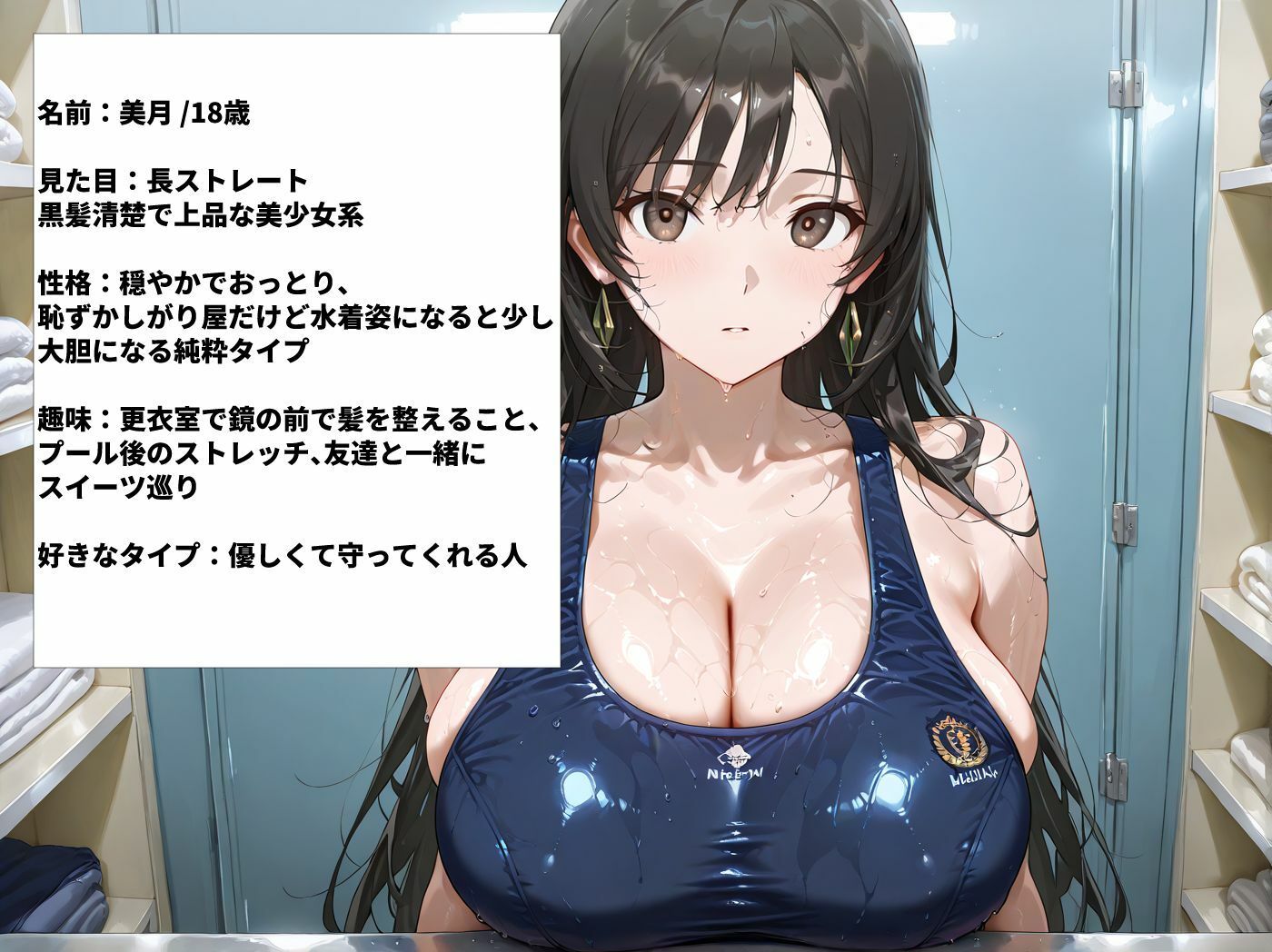 巨乳スク水の水泳部員を順番に呼び出しずぶ濡れセックス サンプル1ページ目