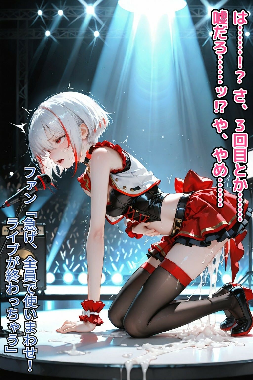 「こんなのファンサじゃねぇッ！」吸血鬼アイドル、ポピーの公開処刑セット【CDZ】【FANZA限定衣装:ギャル風/カーディガン/パーカー】 サンプル3ページ目