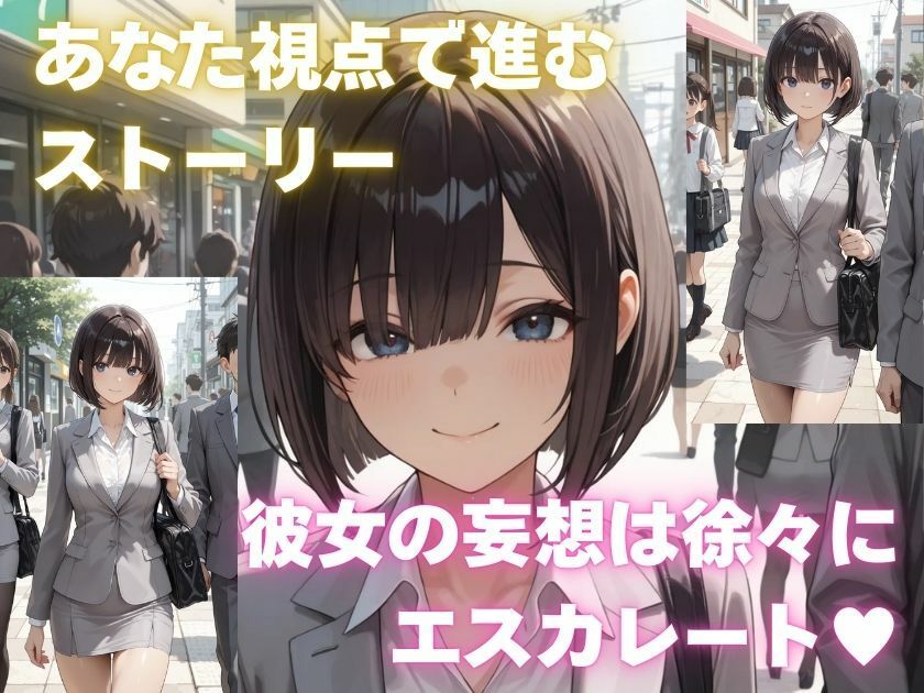 露出妄想はとめられない…クミの妄想1〜路地裏通勤編〜 サンプル7ページ目