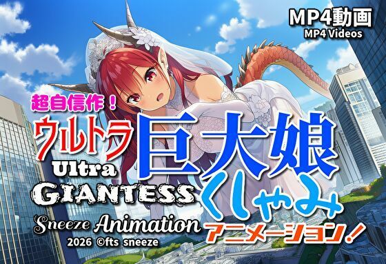 【超自信作！】ウルトラ巨大娘くしゃみアニメーション！/ Ultra Giantess Sneeze Animation！
