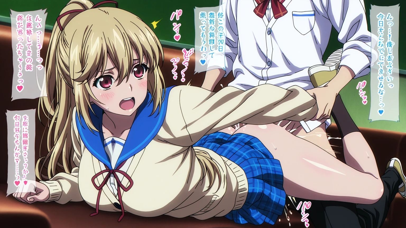 学園の天才ポニテお姉さんと・・・■制服 サンプル1ページ目