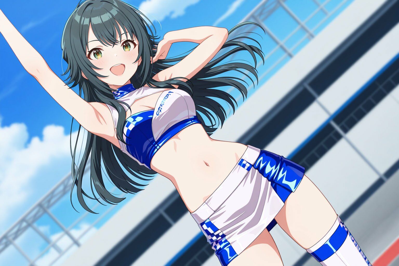月村●毬  レースクイーン姿でキモおじ強●種付け サンプル1ページ目