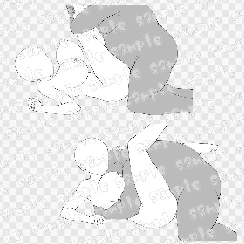 線画素材集［手］70 サンプル1ページ目